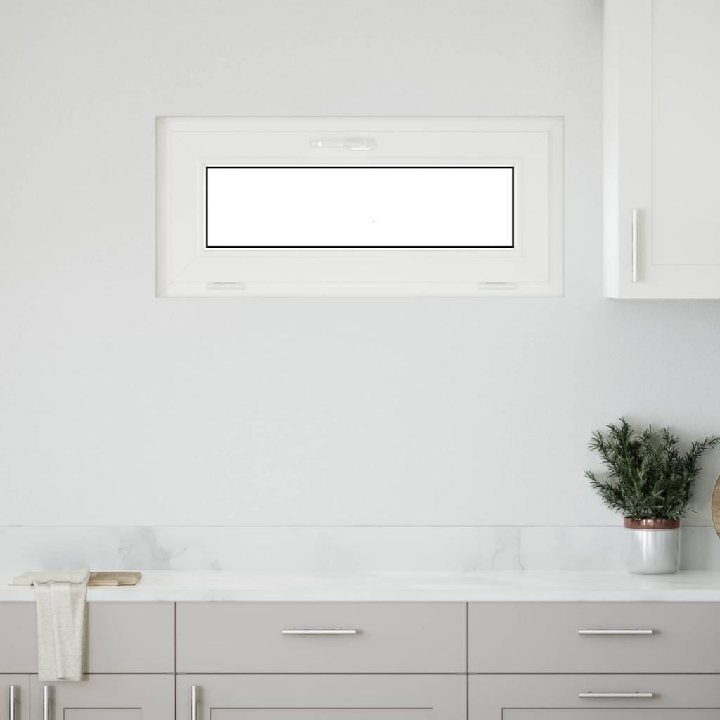 Basement Window RISOR 90 x 40 cm PVC and Glass Anthracite