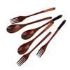 Dinner Kit Wooden Dinnerware Home Tableware Fork Chopsticks Spoon Set Cutlery Utensils Sets