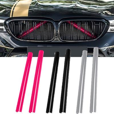 2 шт. V-образная накладка на переднюю решетку радиатора для BMW для серий 1, 2, 3, 4 F30 F31 F32 F34 F35 F36 для G20 G21 G28 G29, декоративная отделка для труб
