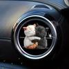 2Set Cute Cuddle Cat Perfume Diffuser Car Air Freshener Clip Car Air Conditioning Vent Decoration Car Interior Aromatherapy Clip