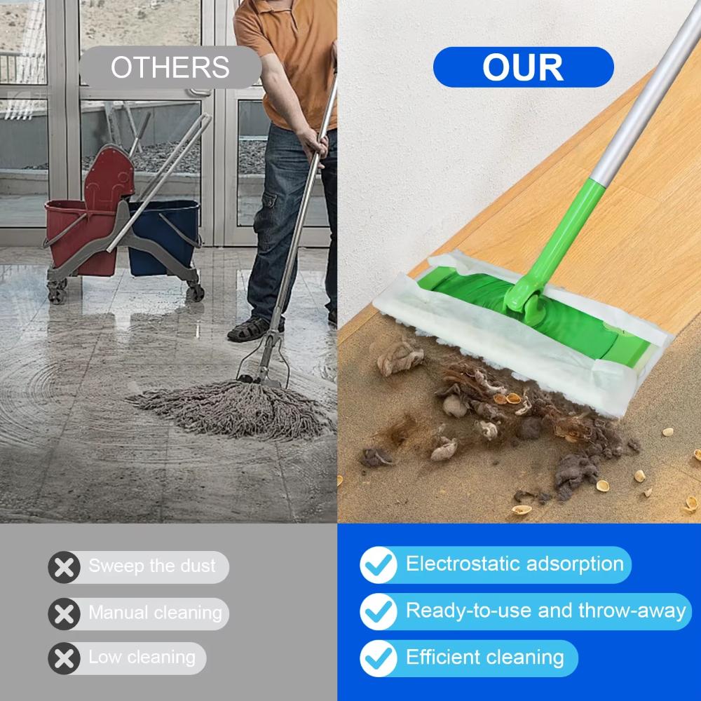 Plus Velvet Dust Removal Paper Hands-Free Washing Floor Cleaning Artifact Pet Hair Removal
