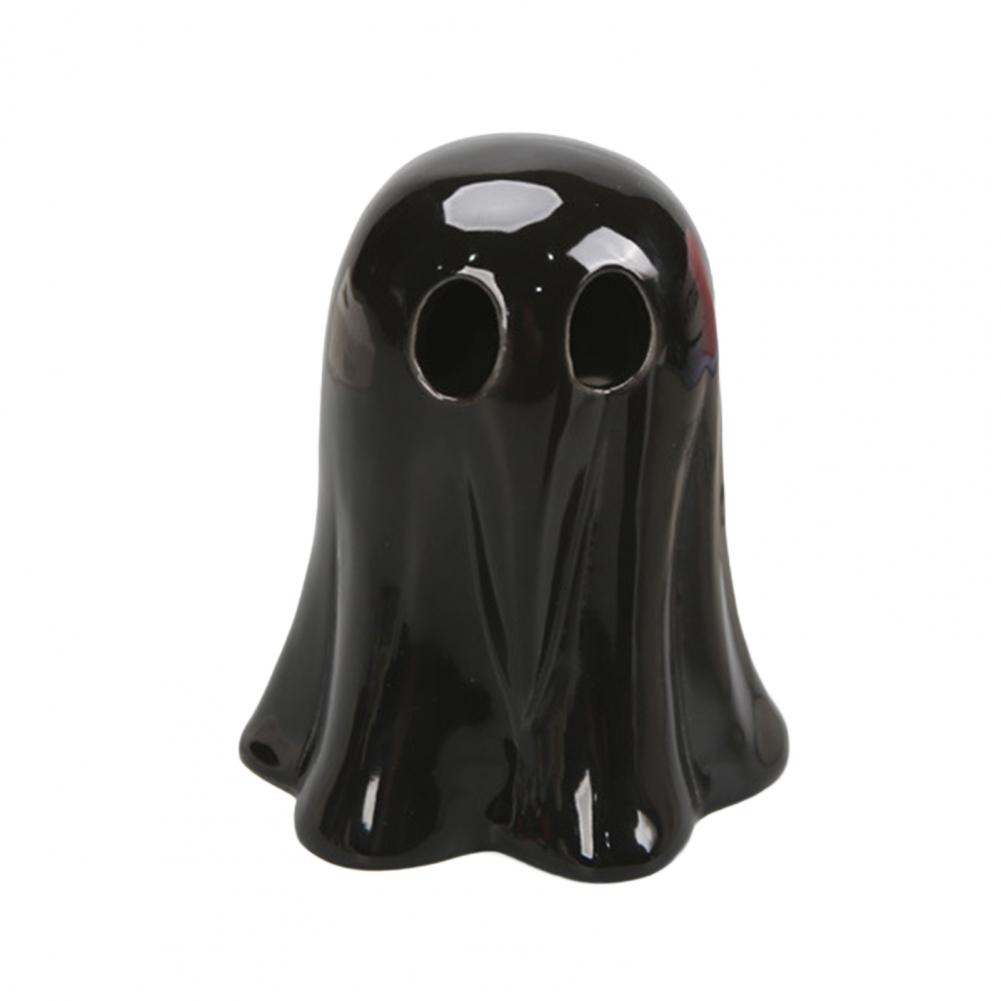 Led Ghost Lights Ceramic Ghost Decorations Ceramic Ghost Led Light Up Decor Small White Figurine Halloween Ornaments
