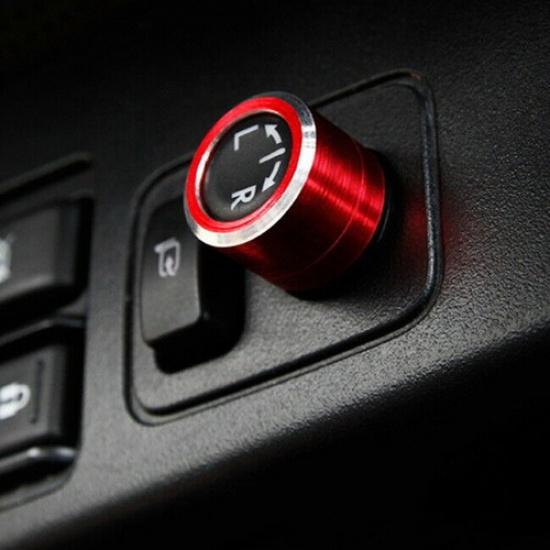 Красная алюминиевая накладка-кнопка регулировки бокового зеркала для Subaru WRX STI Impreza