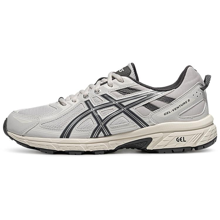 Asics Gel-Venture 6 Модные Универсальные Низкие Кроссовки для Бега Мужские кроссовки Серо-белые 1011B550-022
