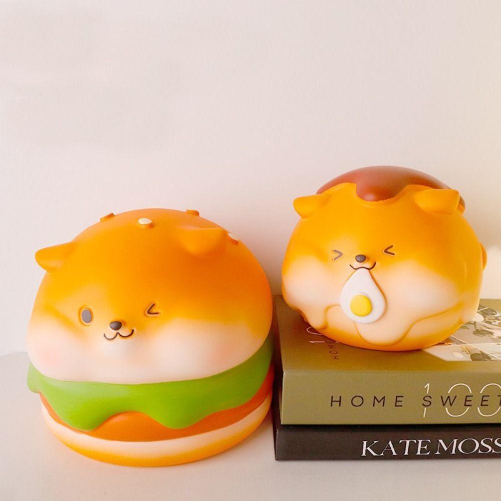 Горшок Банка для денег Водонепроницаемый Сейф Винил Большая вместимость Собачьи копилки Симуляция Декоративная копилка Монеты Наличные