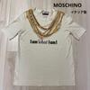 Б/у футболка MoschinoРедкая футболка к 30-летию Обманчивый взгляд Ожерелье
