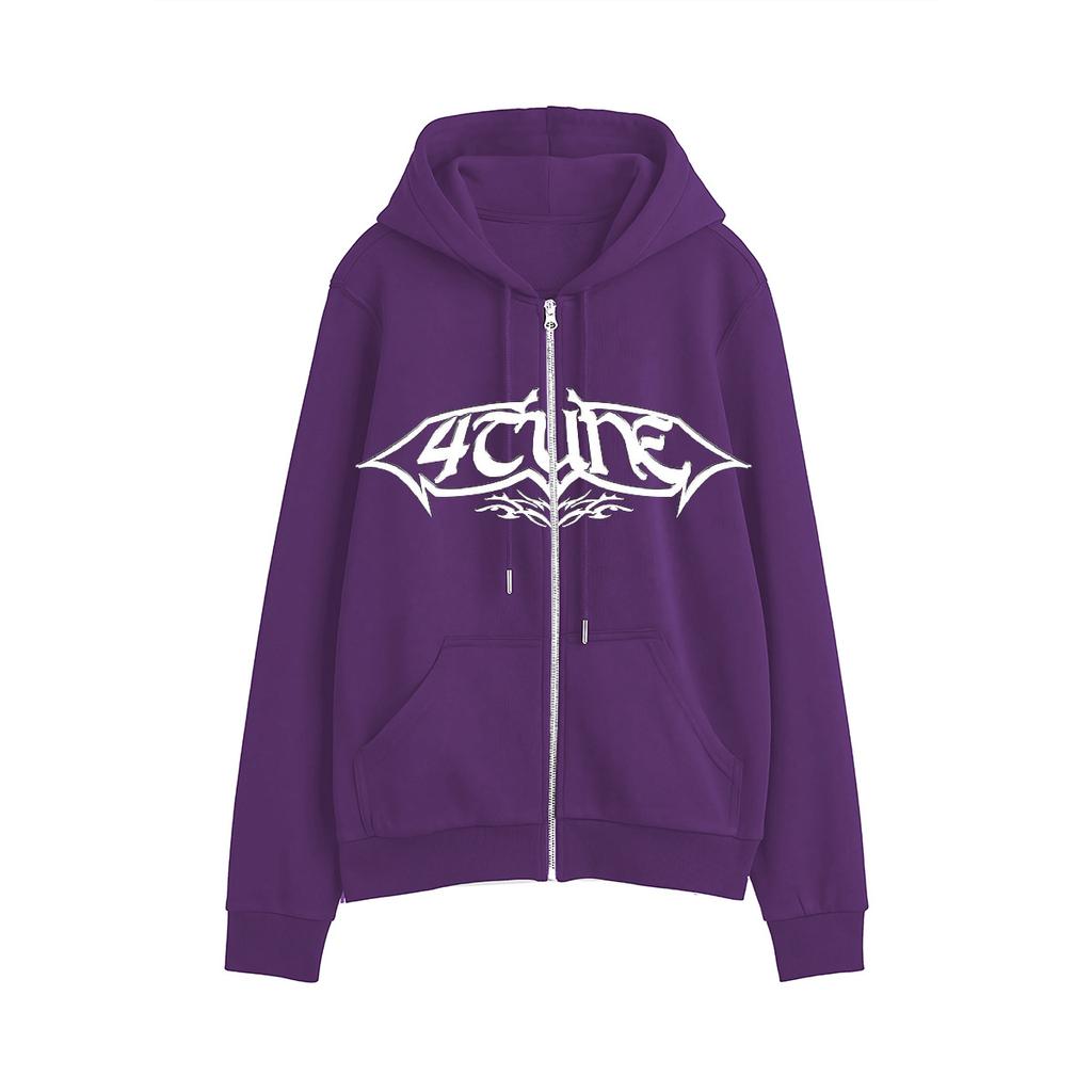 Харадзюку Y2K осенняя толстовка с капюшоном на молнии с принтом бабочки с длинным рукавом свободная толстовка-куртка с принтом