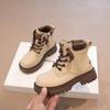 Children's Fashionable Leather Boots British Style Short Boots Everyday Versatile Casual Shoes