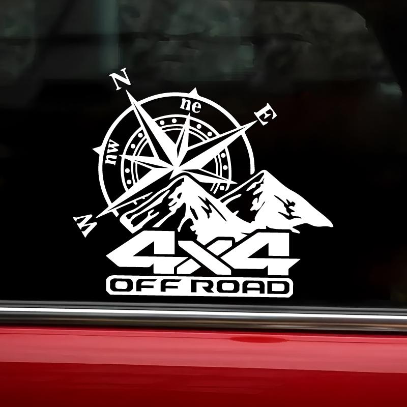Внедорожный горный компас, креативные и забавные наклейки для фанатов мультфильмов, высокое качество для автомобилей, грузовиков, мотоциклов и ноутбуков