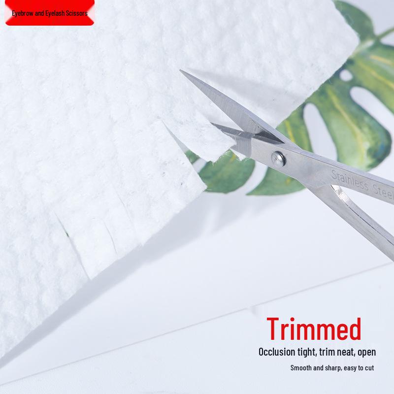 Косметические ножницы из нержавеющей стали: Брови, Стрижка волос в носу, Макияж глаз; Маленькая, Изогнутая, Круглая Головка.