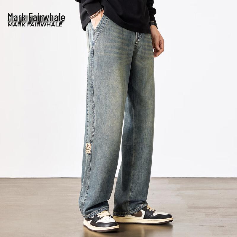 Мужские джинсы Mark Fairwhale свободного прямого кроя из выстиранного денима