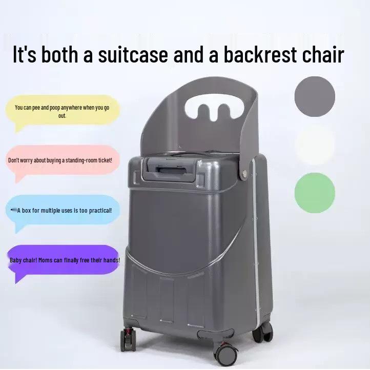 Детский чемодан-самокат и коляска - Многофункциональный багаж для мам