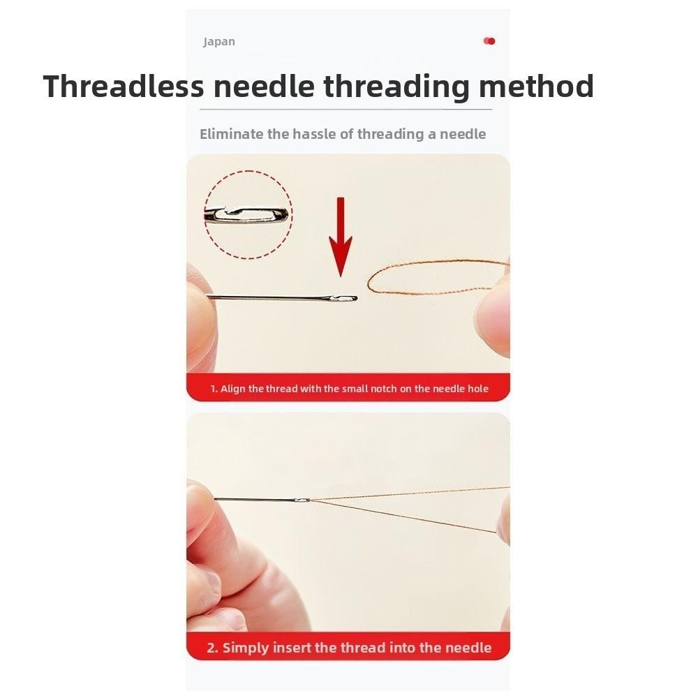 Компактный швейный набор Легкое шитье Ручной швейный набор Коробка для игл и ниток Бытовой