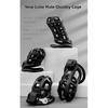 Male Chastity Cage Penis Lock Resin Chastity Breathable Cock Ring with 4 Rings Penis Fetish Restraint Sexy Adult Toys for Men
