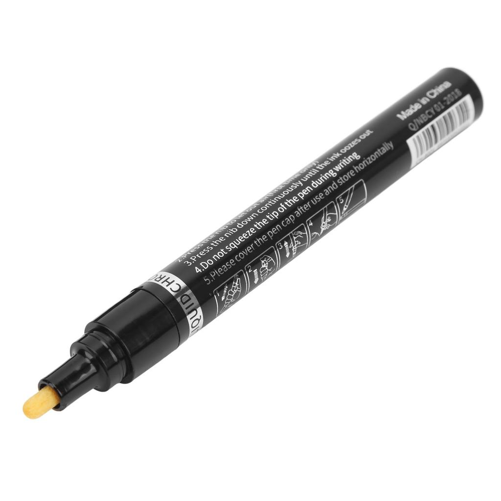 Chrome Marker Pen 3mm Waterproof Anti Paint Mirror Reflective Chrome Plated Silver DIY Highlight