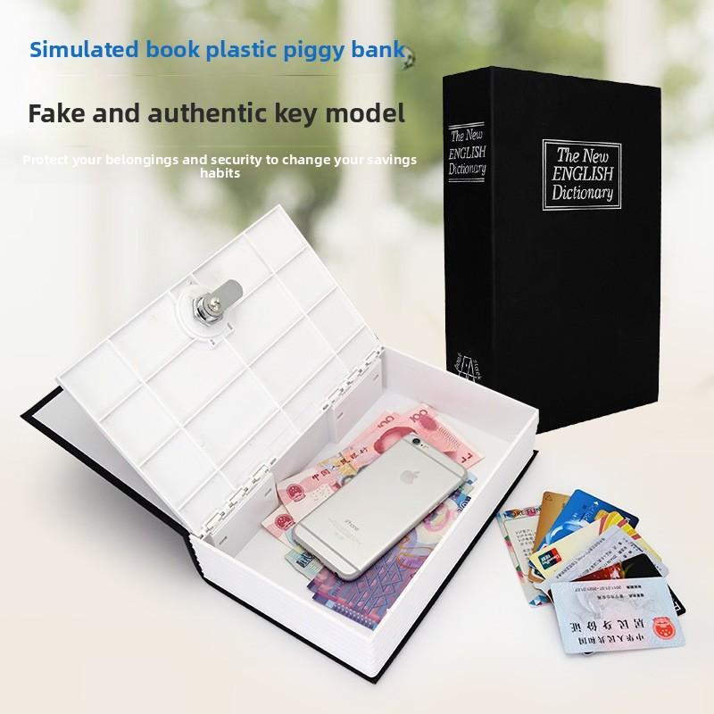 Creative Dictionary Book Safe Plastic Piggy Bank Key Safe English Dictionary Password Box Piggy Bank