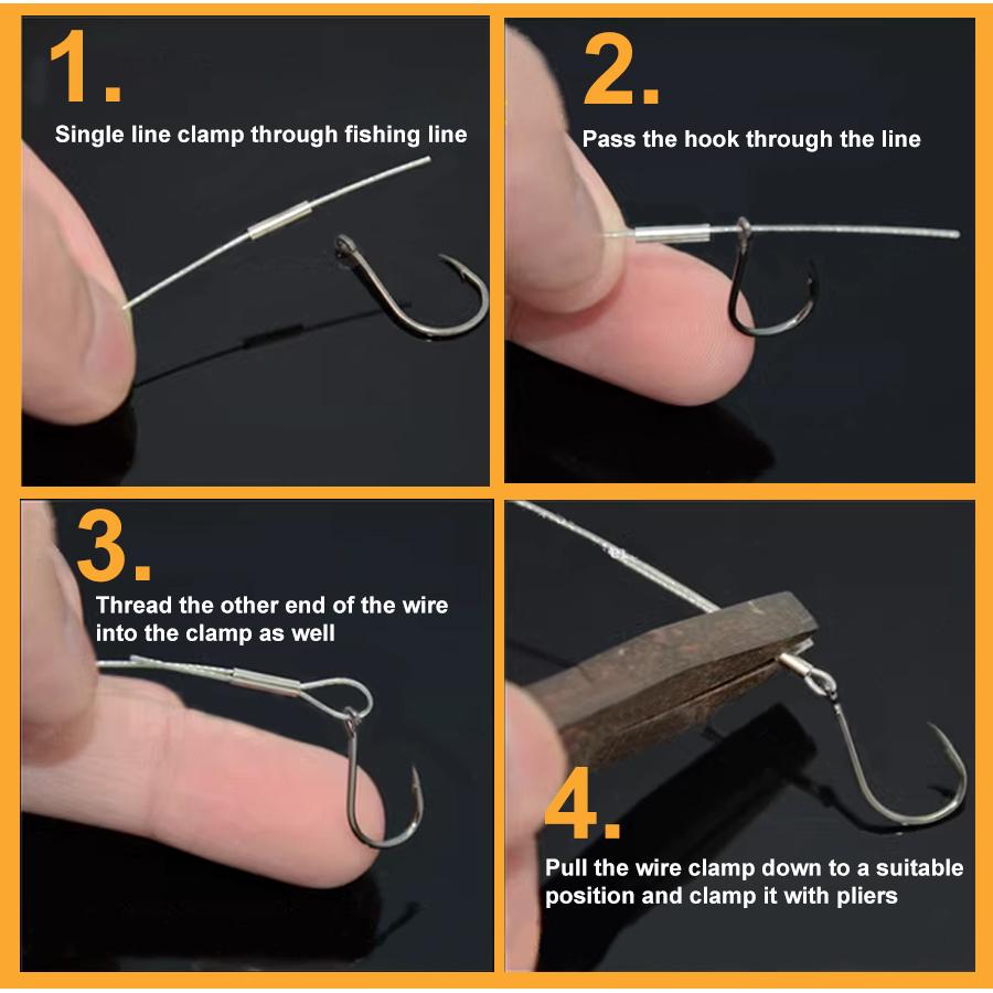 FTK Рыболовная леска из 7-прядной плетеной проволоки, 10 м, 10-60 фунтов