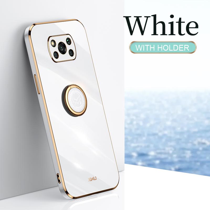 Чехол для телефона с золотой рамкой и покрытием для Xiaomi Mi Poco X3 Pro Nfc Gt F3 X3pro X 3 5g X3nfc, роскошный мягкий силиконовый чехол на заднюю панель