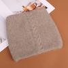New autumn and winter temperament comfortable and warm thickened knitted hat solid color simple windproof three-dimensional cat ear wool hat