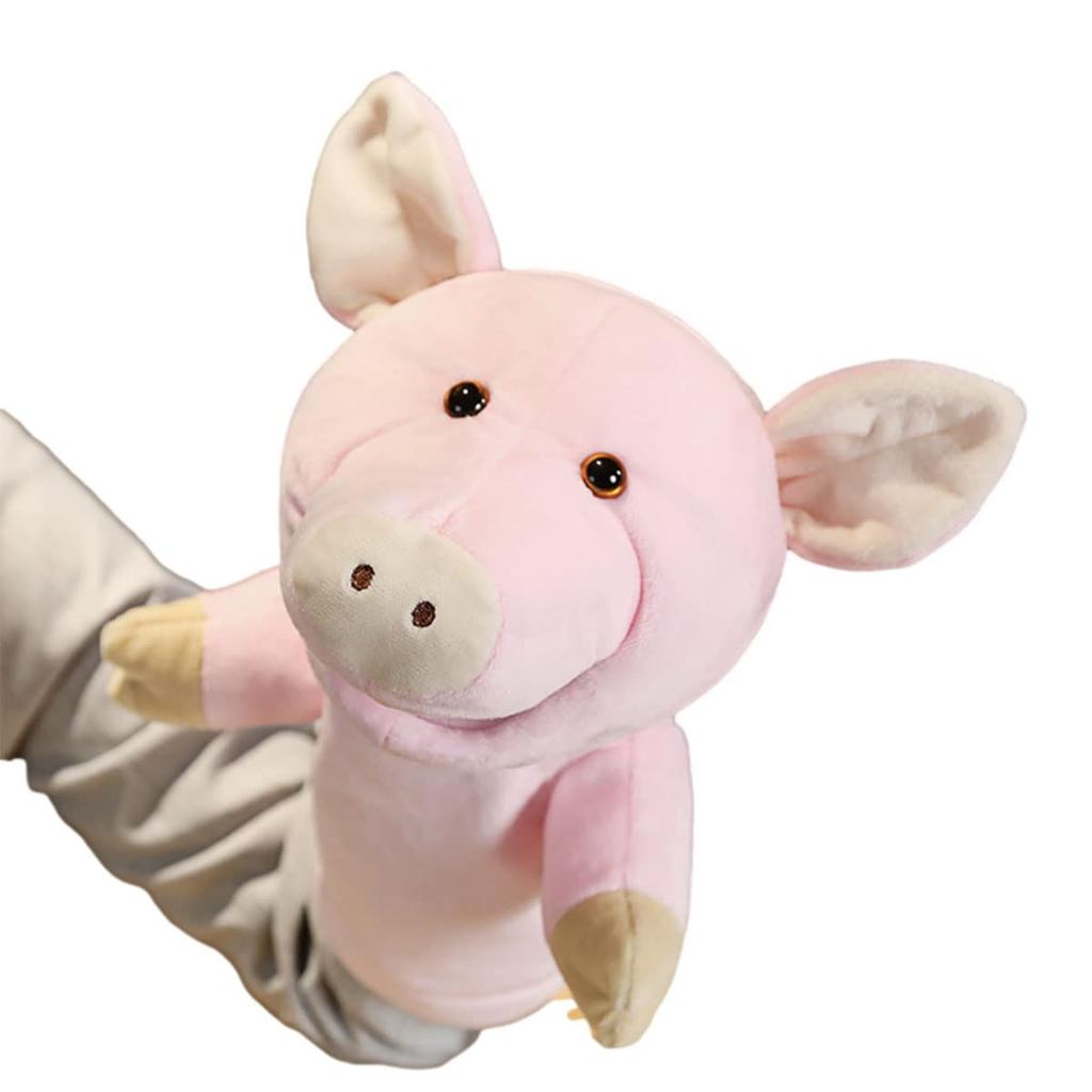 ENN LLC Puppet, Hand Puppet, Plush Toy, Ventriloquist Puppet Show Glove Puppet (Pig)