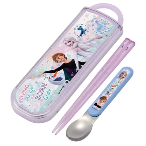 Skater Antibacterial Chopsticks Spoon Set Disney Frozen 22 Made In Japan CCA1AG-A