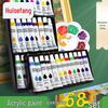 Huisefang Washable Acrylic Paint Set for Kids - Complete DIY Hand Painting Kit