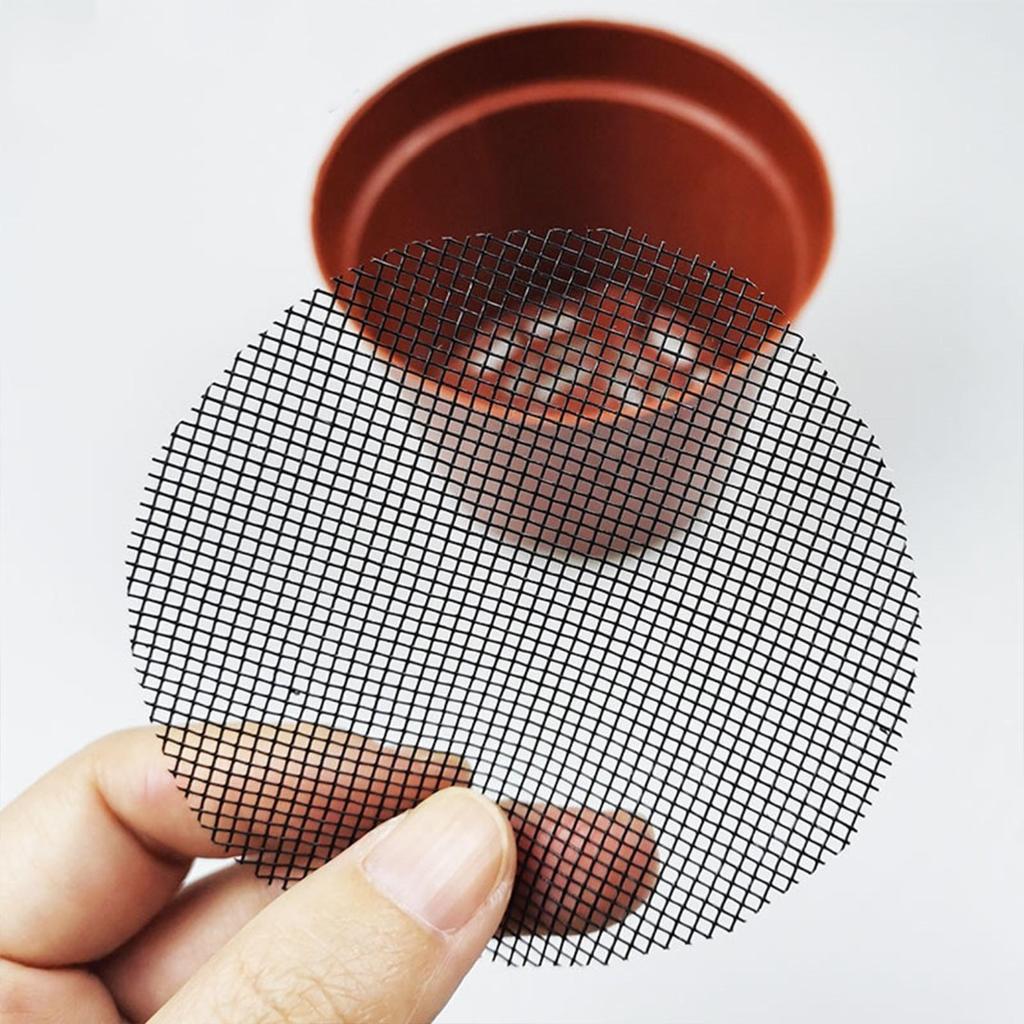 Сетчатая прокладка с отверстиями для цветочного горшка Kell, квадратная нижняя решетка горшка для бонсай, сетчатый коврик, дренажный экран