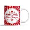 Mug - Marie-Françoise - Christmas - Ceramic - Red - 325 Ml - Dishwasher Safe