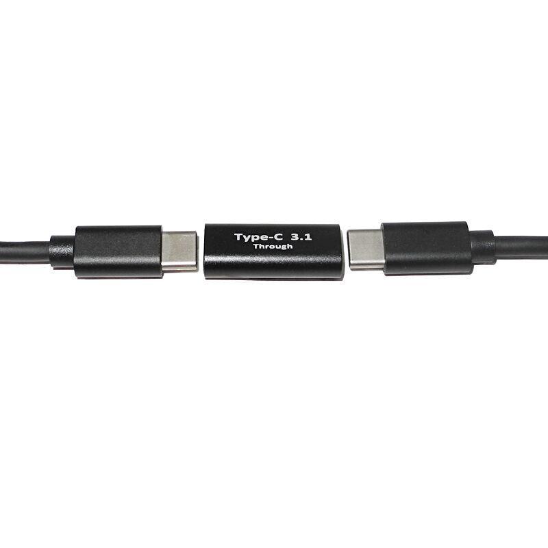 Адаптер USB C Female-Female, Соединитель USB C 3.1 для Подключения Двух Кабелей Type C для Телефона, Планшета и Удлинительный Разъем