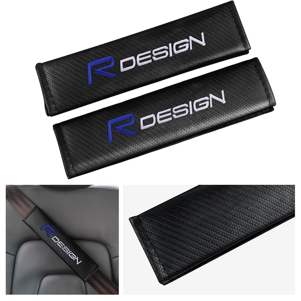 1/2 шт. Накладка на ремень безопасности автомобиля, накладка на плечевой ремень безопасности для VOLVO RDESIGN AWD V40 V50 S40 S80 XC60 S90 XC90 V50 S60 Автоаксессуары