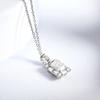 D Color 5*7MM 1CT  Emeralds Radiant Cut Moissanite Necklace Pendant For Women S925 Silver Diamond Neck Chain Fine Jewelry