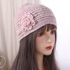 Hollow Crochet Flower Hat Handmade Weave Cap Casual Sequin Knitted Hat Apparel Accessories