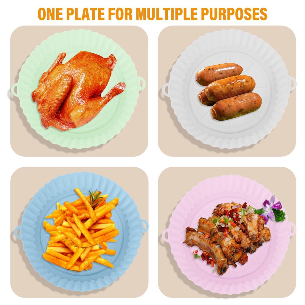 Силиконовая фритюрница, противень, противень, сковорода, силиконовая форма для жареной курицы, коврик-корзина, сменный коврик для фритюрницы, кухонные аксессуары