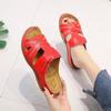 Summer New Retro Fashion Large-size Wedge Slippers Lightweight and Comfortable Round-toe Beach Casual Sandals