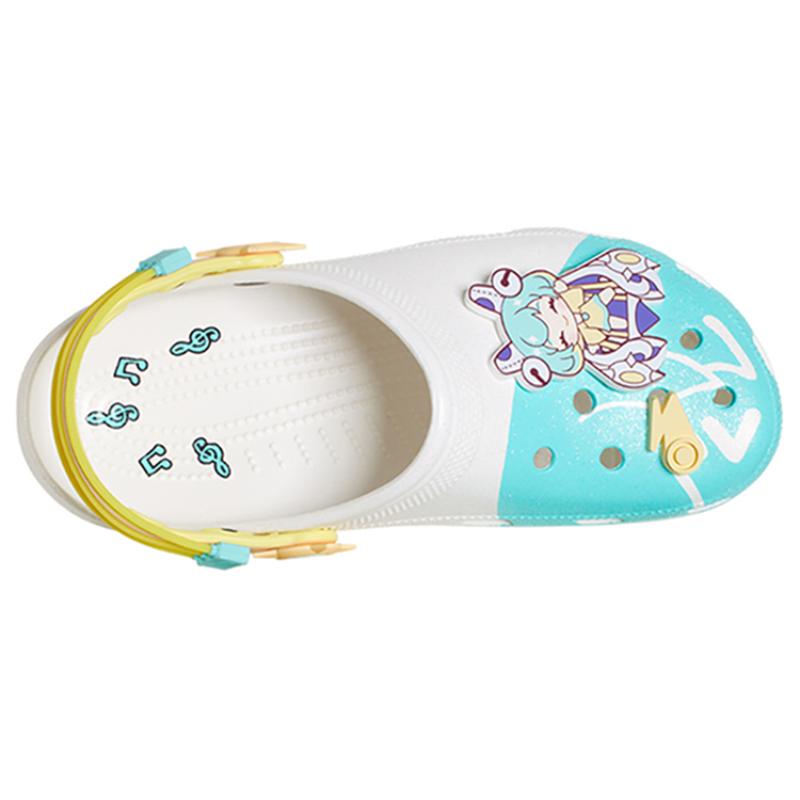 HONOR OF KINGS X Crocs Classic Clog Collaboration, Heavenly Melody Strings Clogs Unisex Silver Cai Wenji Collectible