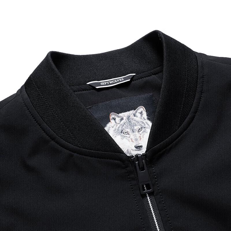 SEPTWOLVES Мужская куртка в стиле business casual с бейсбольным воротником