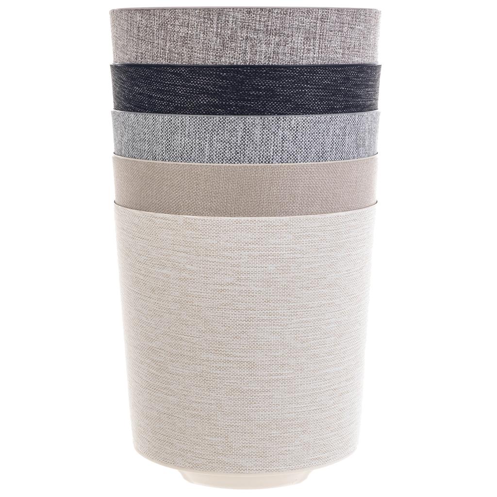 KADAX Doniczka Donica Na Kwiaty Osłonka Plastikowa Kwietnik 19cm Taupe