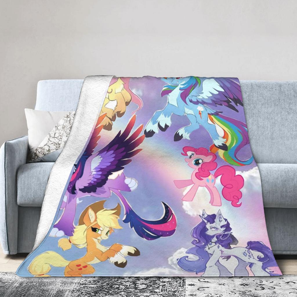My Little Pony Дружба — это магия Мягкое Теплое Одеяло Детское Взрослое Плюшевое Одеяло с Рисунком Домашний Декор Фланелевый Чехол для Дивана Кровати