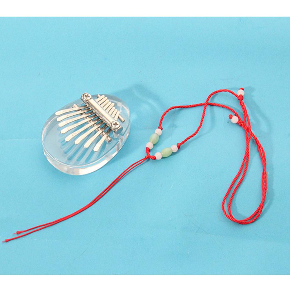 8 Key Mini Thumb Piano Finger Piano Transparent Acrylic Finger Keyboard Musical Instrument