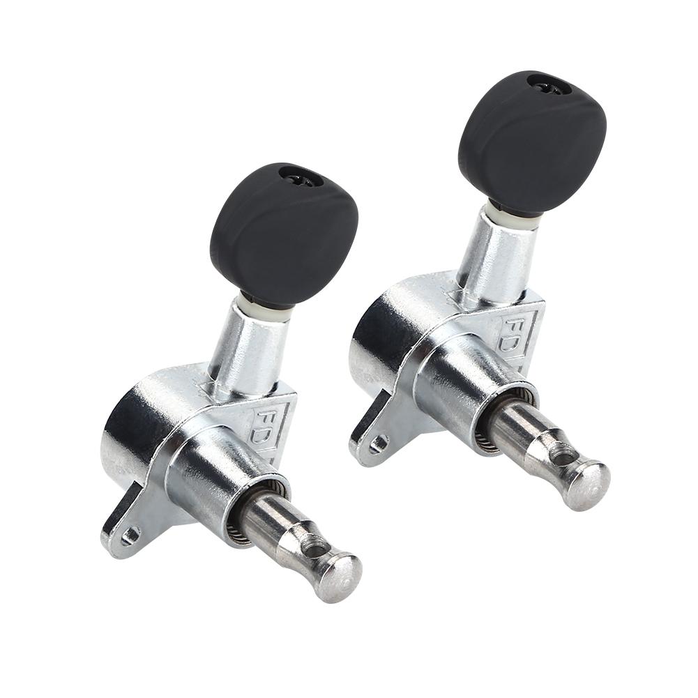 2R 2L Closed Aluminum Alloy Machine Heads String Tuning Key Pegs Tuners for Ukulele