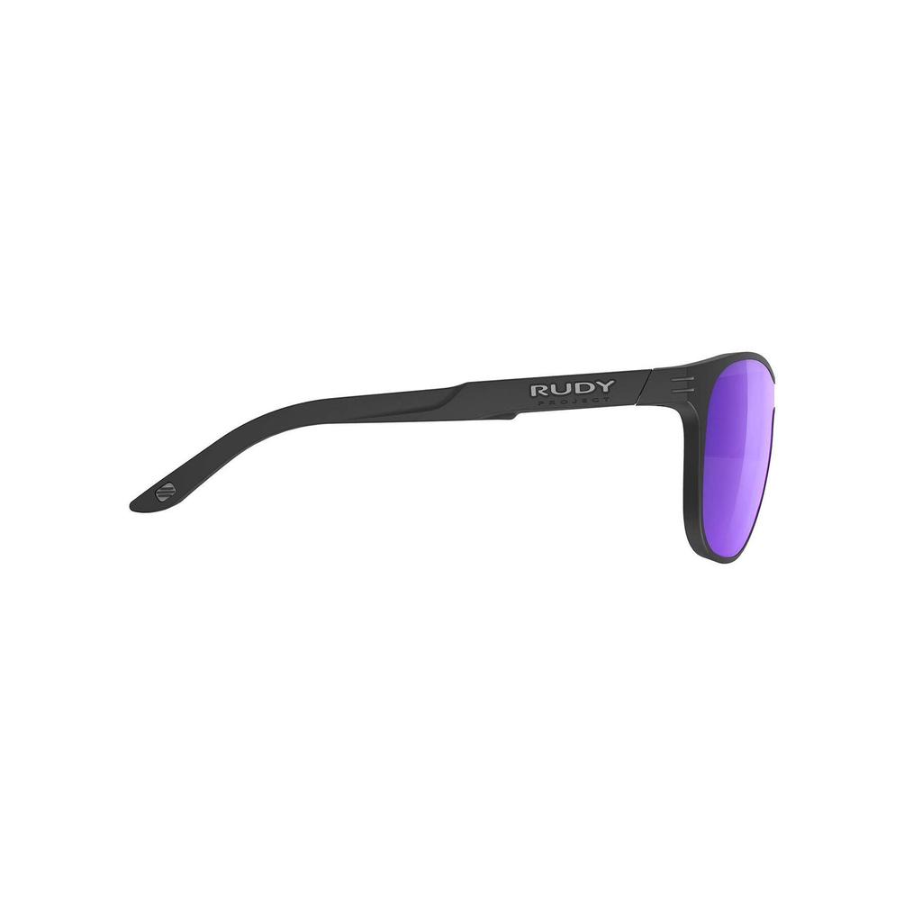 RUDYPROJECT Sound Shield Laser Lens 127mm Sunglasses, Black/Multi Violet, Width
