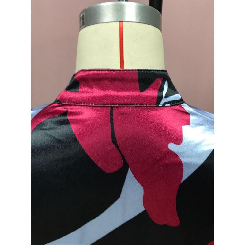 Женские летние длинные платья трапециевидной формы с цифровой печатью и талией