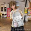 Schoolbag new Korean version fashion double backpack junior high school college style schoolbag cute casual ins niche travel backpack