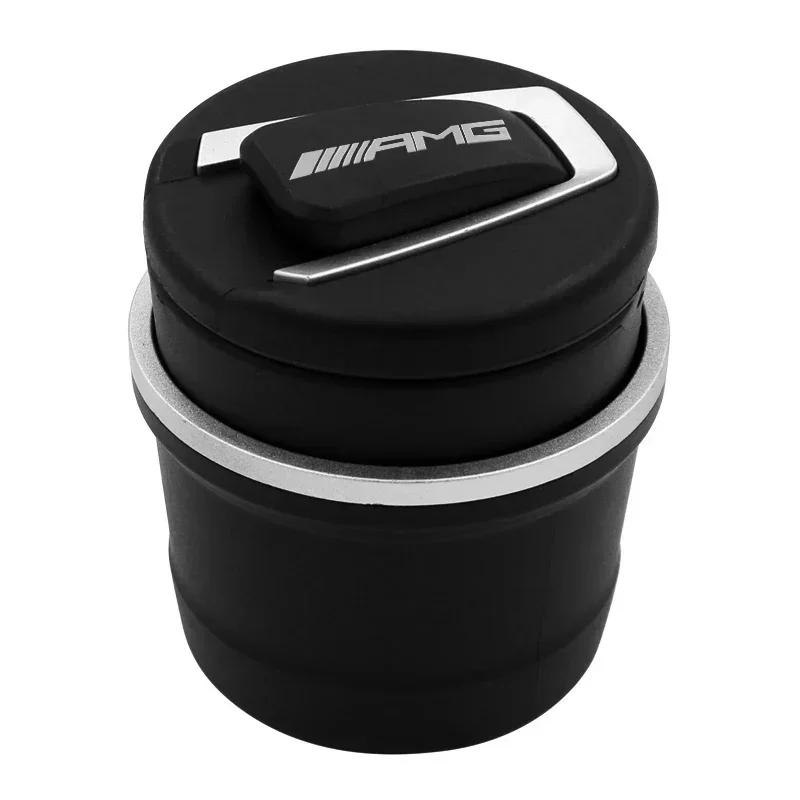 Hots 1 PCS Car Truck LED Cigarette Smoke Ashtray Blue LED Light Ashtray Box For Mercedes Benz AMG GLC GLE CLA GLA W205 W211 W21