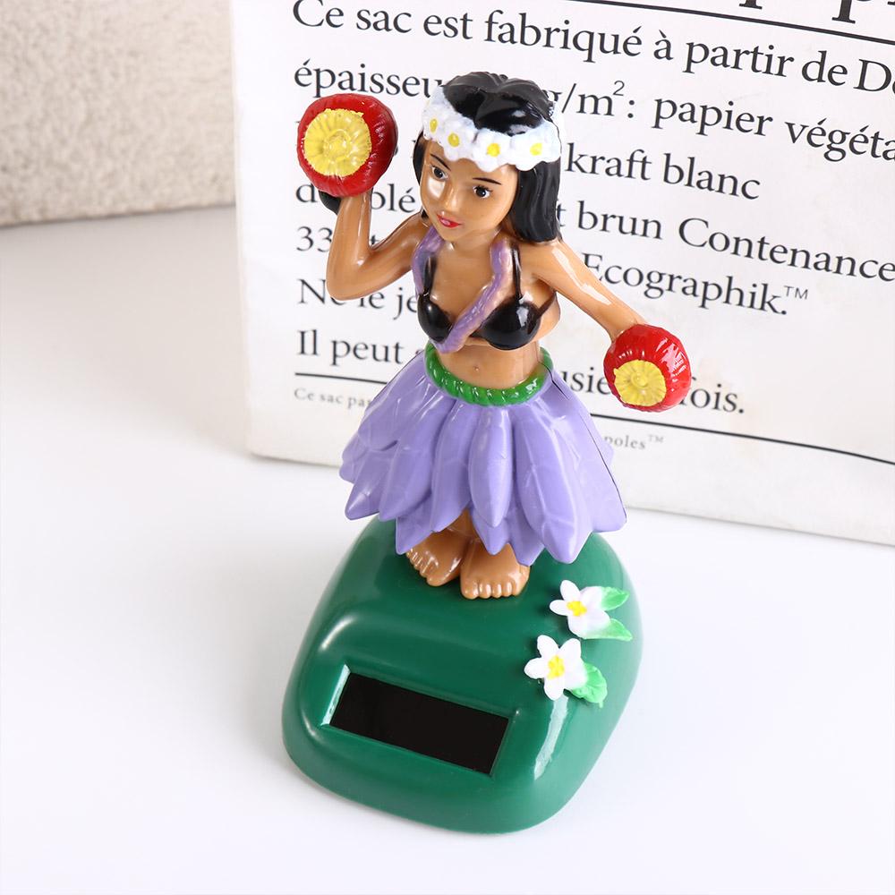 Танцующая хула-девушка Bobble на солнечной энергии, качающая головой кукла, качающаяся на солнечной энергии кукла, качающаяся гавайская девушка