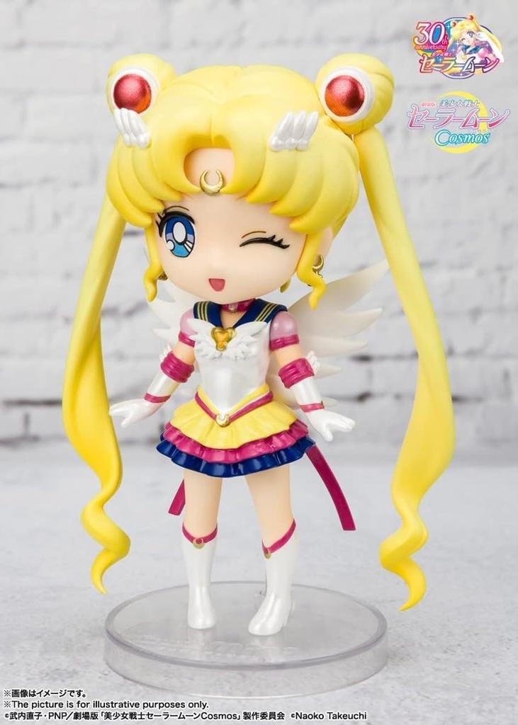 TAMASHII NATIONS Figuarts mini Pretty Guardian Sailor Moon Eternal Sailor Moon 90 мм окрашенная подвижная фигурка BAS63968 - издание «Космос» - прибл.. АБС и ПВХ