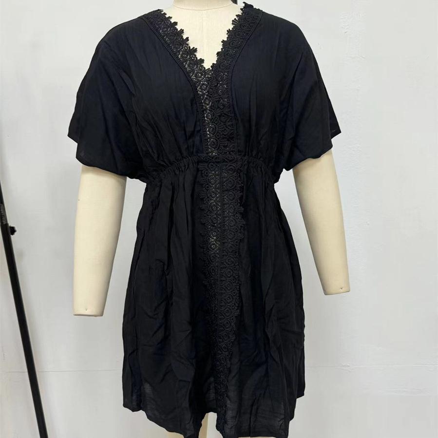 Летнее женское кружевное пляжное платье, бикини, купальники, наружные накидки