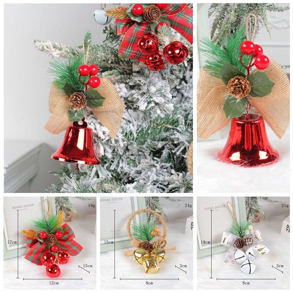 Thickened Xmas Tree Hanging Pendant Loud Christmas Door BellChristmas Bell Pendant New Year