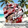 Custom Name Personalized Betty Boop Print Umbrella, Auto Open Close, 8‑Rib Sturdy Frame, Commute Camping Hiking Use, Birthday Gift