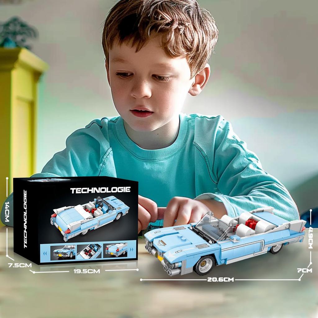 329PCS Roadster Car Building Block Creative City Vehicle Diy Car Model Bricks Настольные игрушки для детей Подарки на праздники